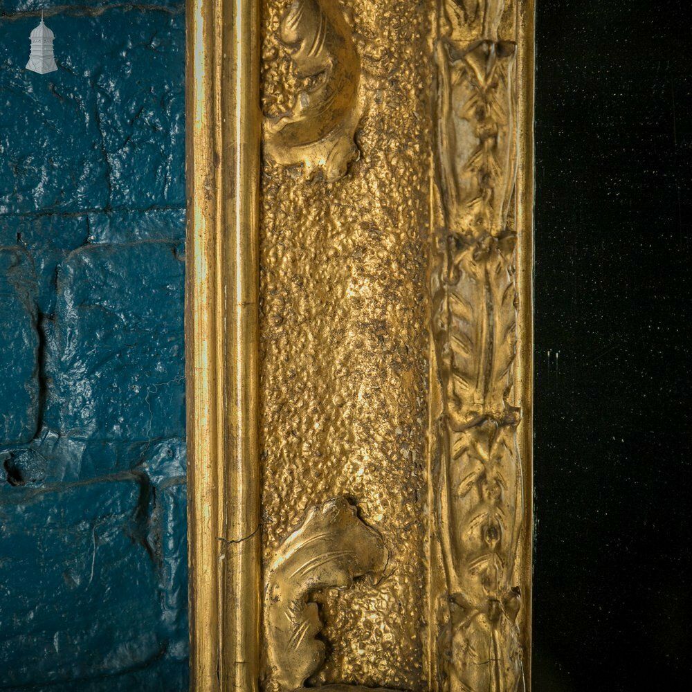 Gilt Framed Mirror, Early 19th C Venetian Carved Wood photo buy