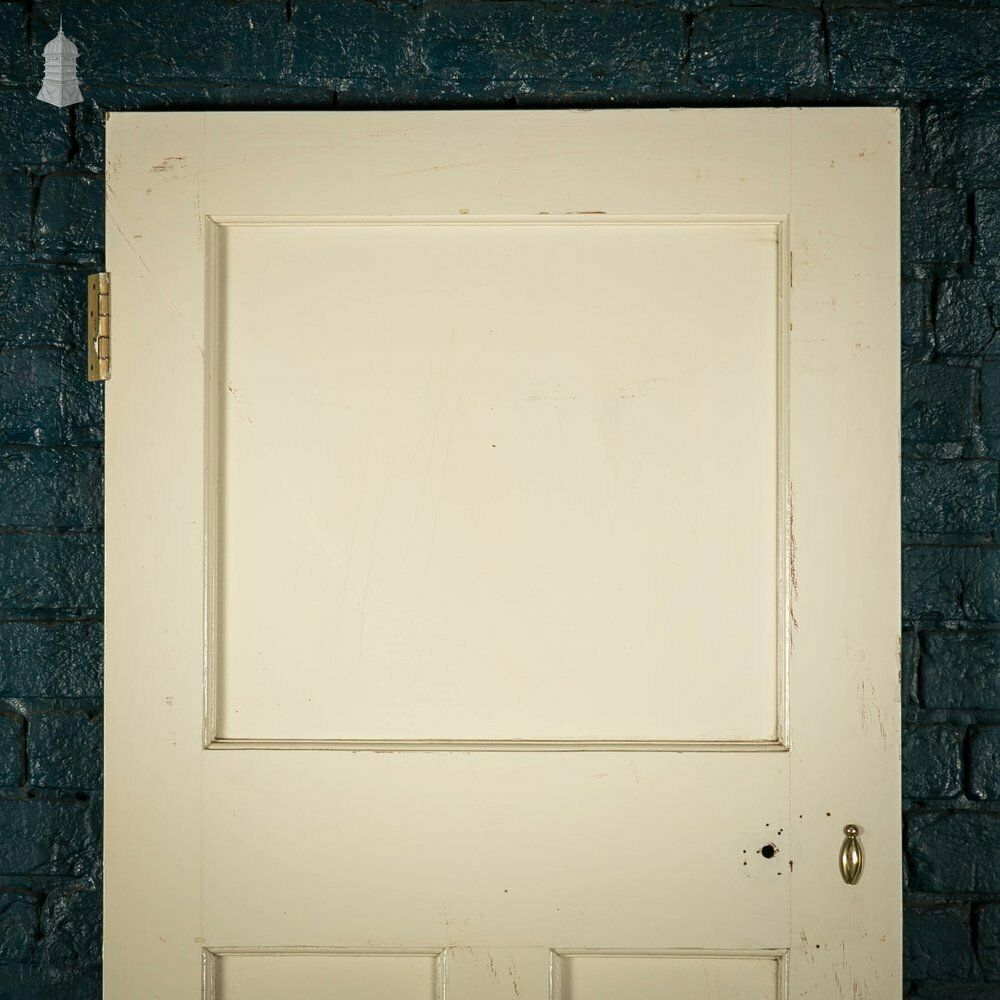 Pine Panelled Door, White Painted 3 Panel photo furniture