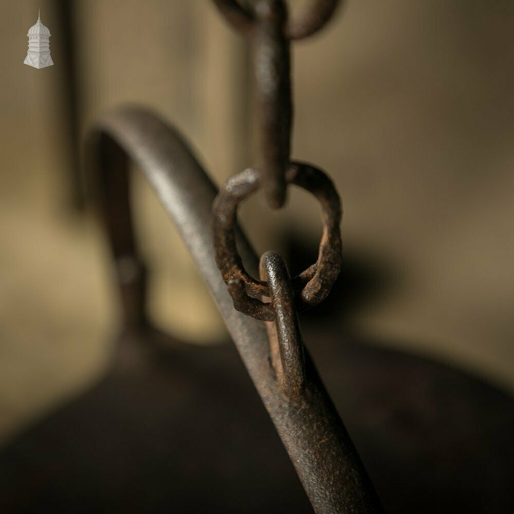 750.0 Fireside Cooking Trivet, Pot Hanger, Period Wrought Iron And Reclaimed Materials photo