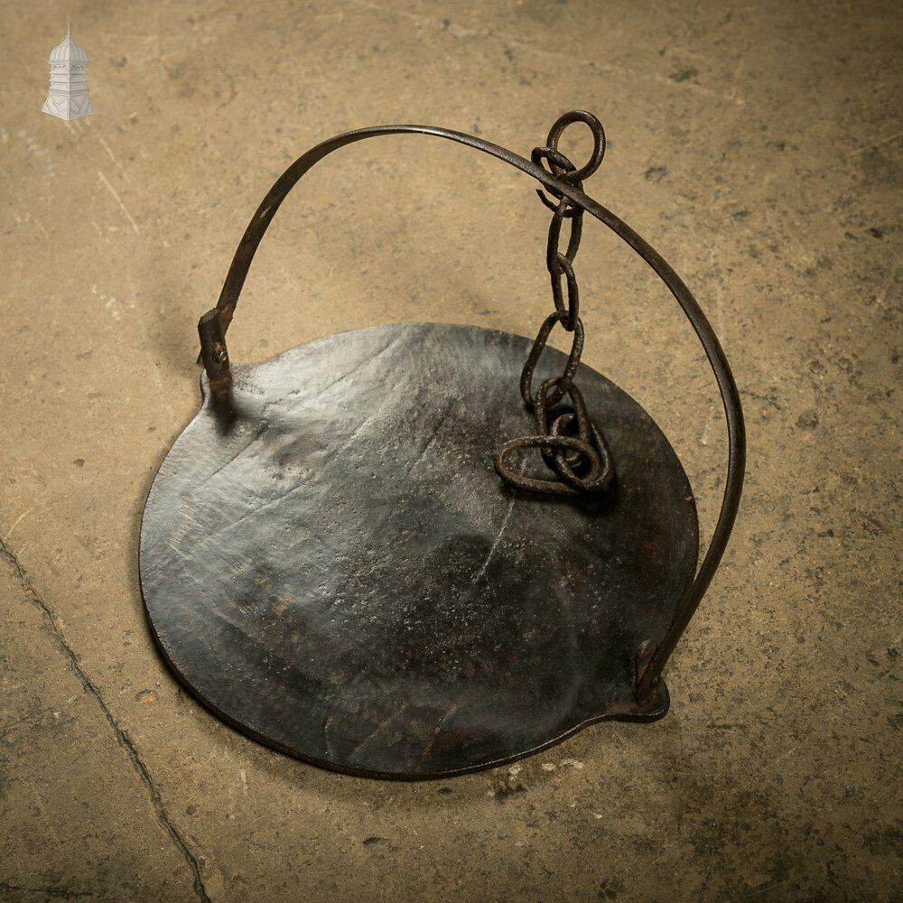 photo vintage Fireside Cooking Trivet, Pot Hanger, Period Wrought Iron And Reclaimed Materials