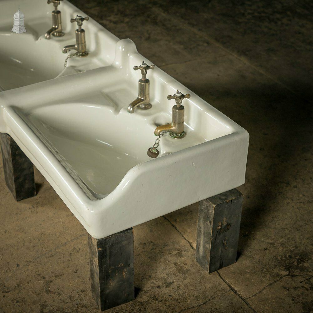 Interlocking Wash Basins, His And Hers Deco Sinks, Pair photo furniture