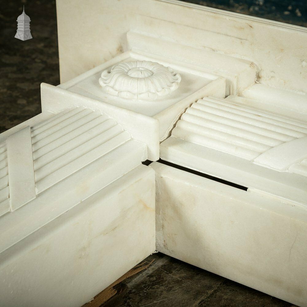 photo furniture White Marble Fireplace Of Roman Ornate Design