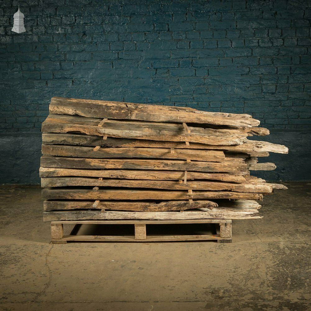 4440.0 Distressed Oak Pilings, Weathered Natural Finish Batch Of 39 – 11 Square Metres photo