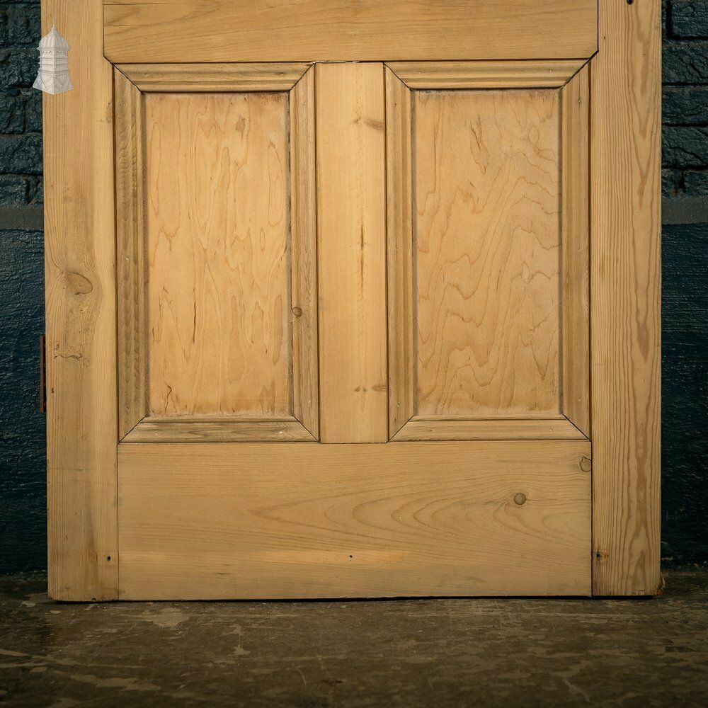 Glazed Pine Door, 4 Panels, 2 With Textured Glazing photo Home Fixtures