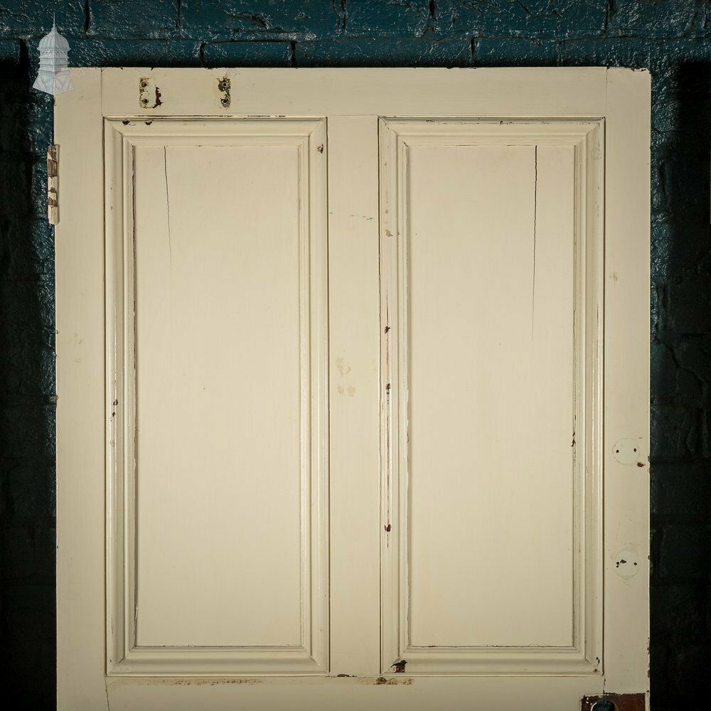 photo furniture Mahogany Paneled Doors, Set Of 3 19th C Hardwood, Gunstock, 4 Panel Doors