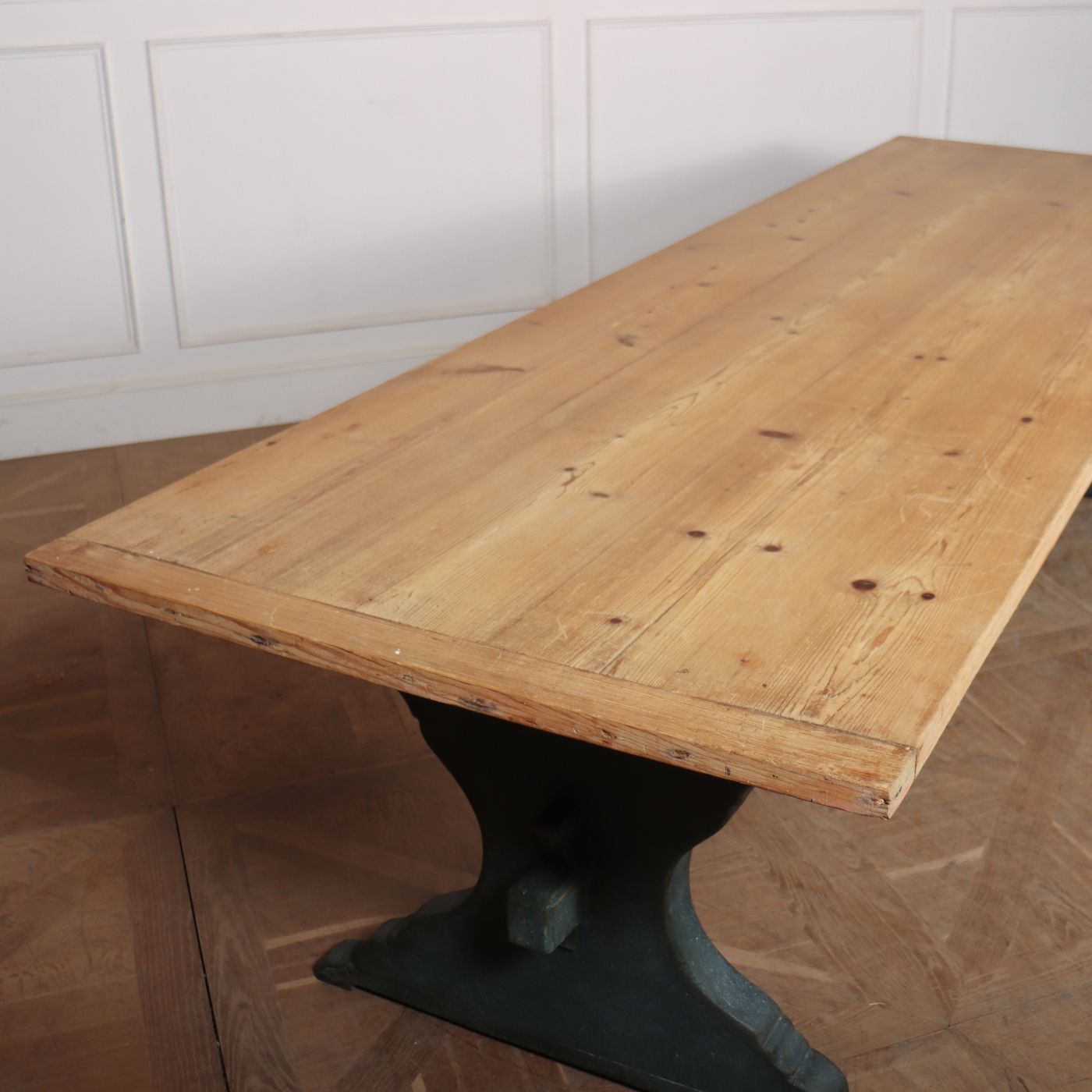 Italian Painted Trestle Table, 1800s photo 5940.0