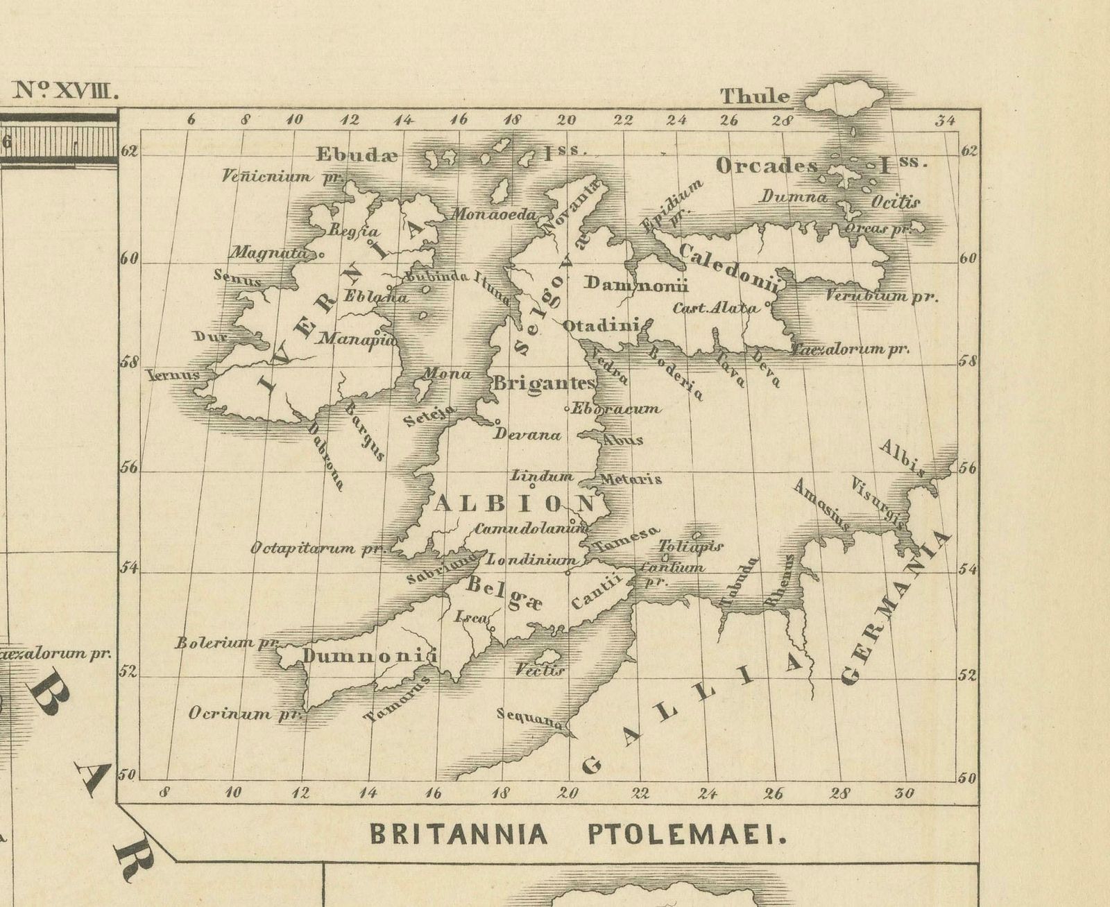 Ancient Cartography Of Britannia And Hibernia, Published In 1880 photo vinterior