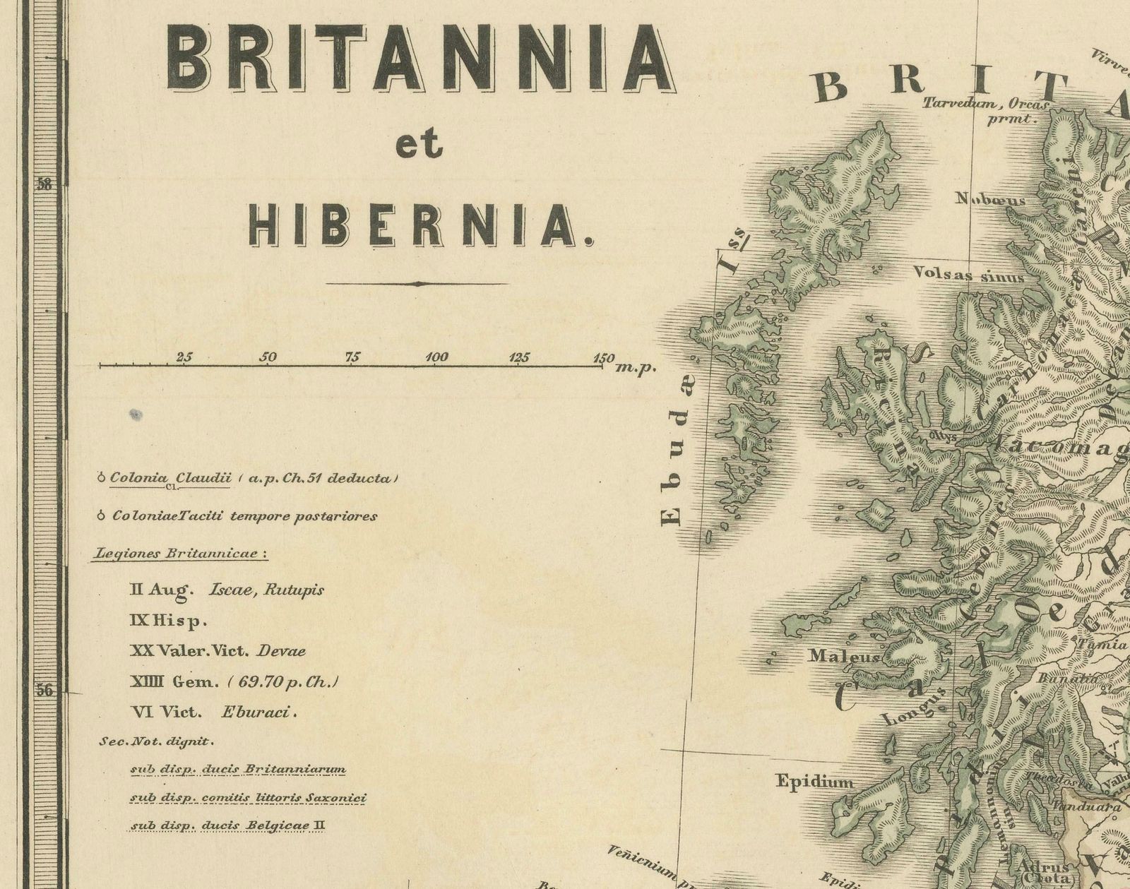 Ancient Cartography Of Britannia And Hibernia, Published In 1880 photo buy