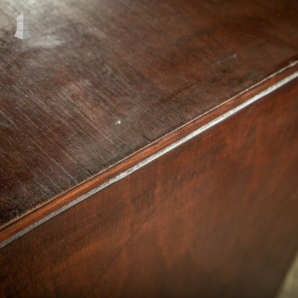 Plans Chest Drawers Dark Mahogany Finish With Brass Handles photo vintage