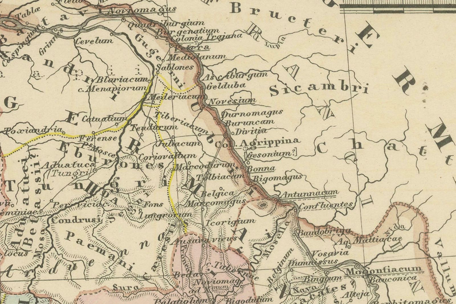 Ancient Gaul: A Cartographic Overview Of Gallic Tribes And Roman Provinces, 1880 photo furniture