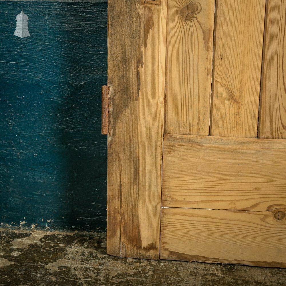 Cottage Door, 19th C Paneled Pine With Stop Chamfer Detail photo buy