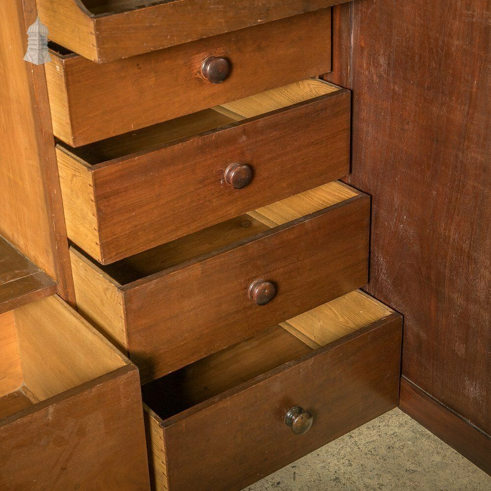 3090.0 Compactum Gentlemans Wardrobe, Victorian Mottled Mahogany photo