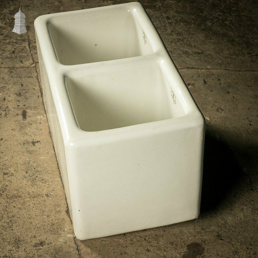 19th C Royal Doulton Double Laundry Sink photo vintage