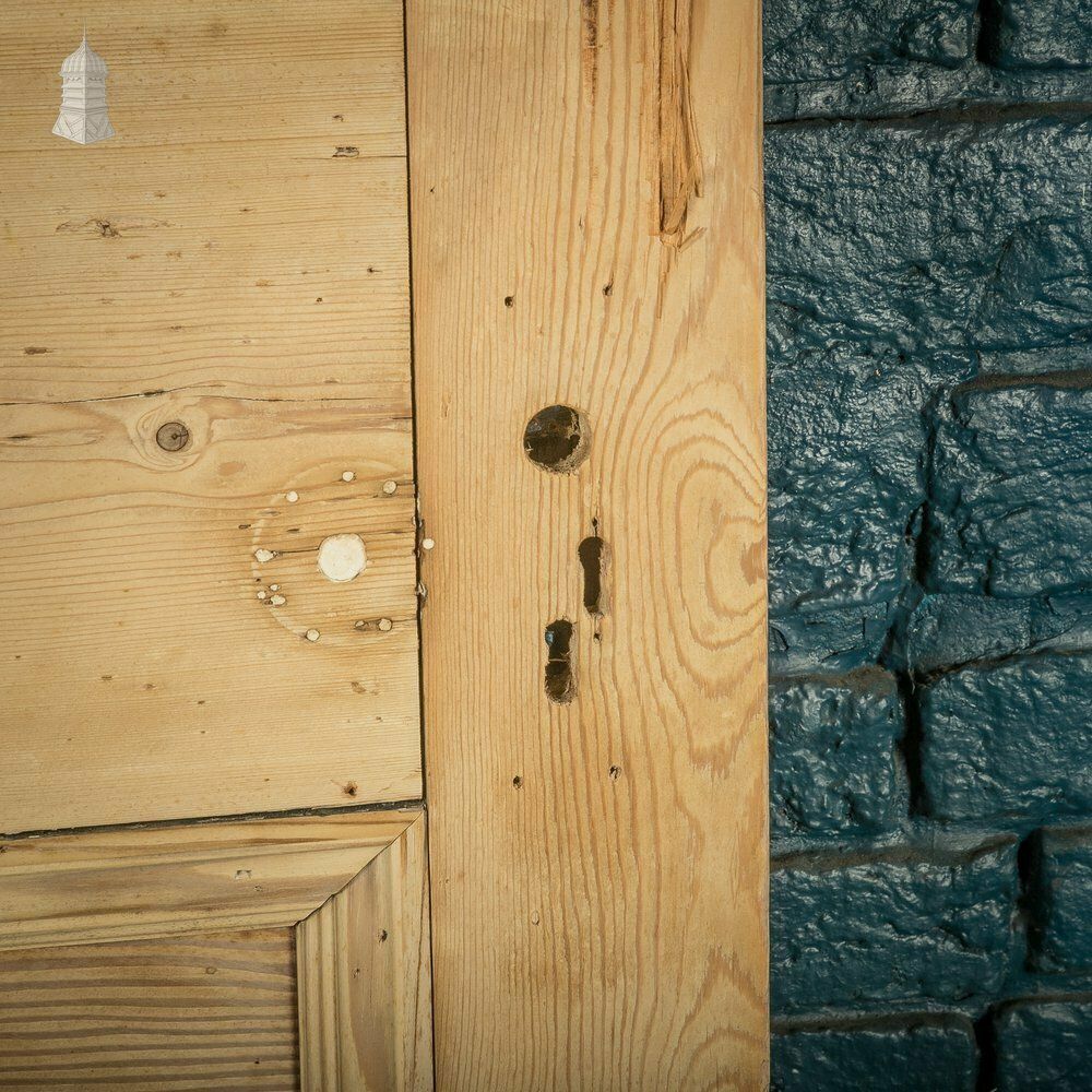 Internal Paneled Door, 19th C Pine For Reglazing photo vinterior
