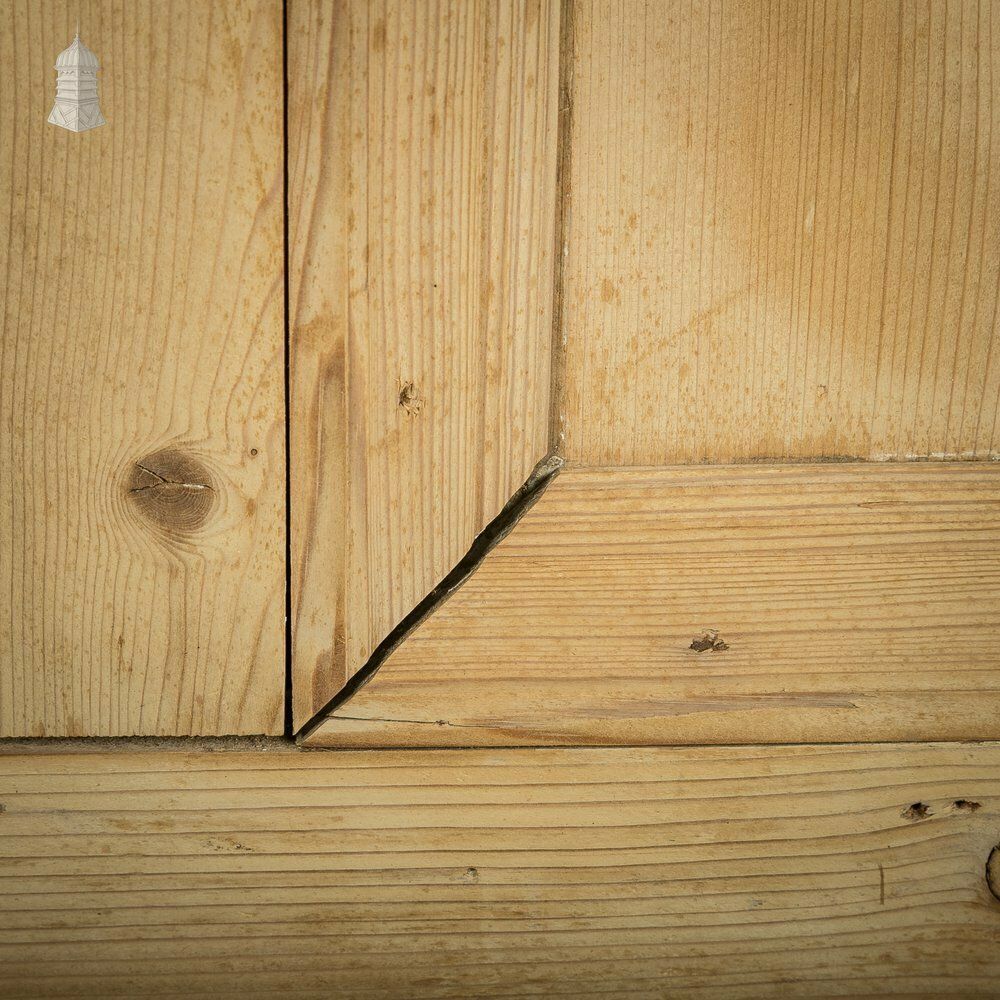 Home Fixtures Internal Paneled Door, 19th C Pine For Reglazing photo
