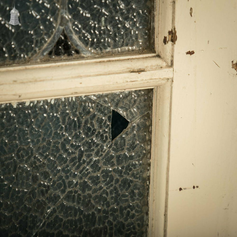 Glazed Pine Door, Stained Glass Textured Glazing photo vinterior