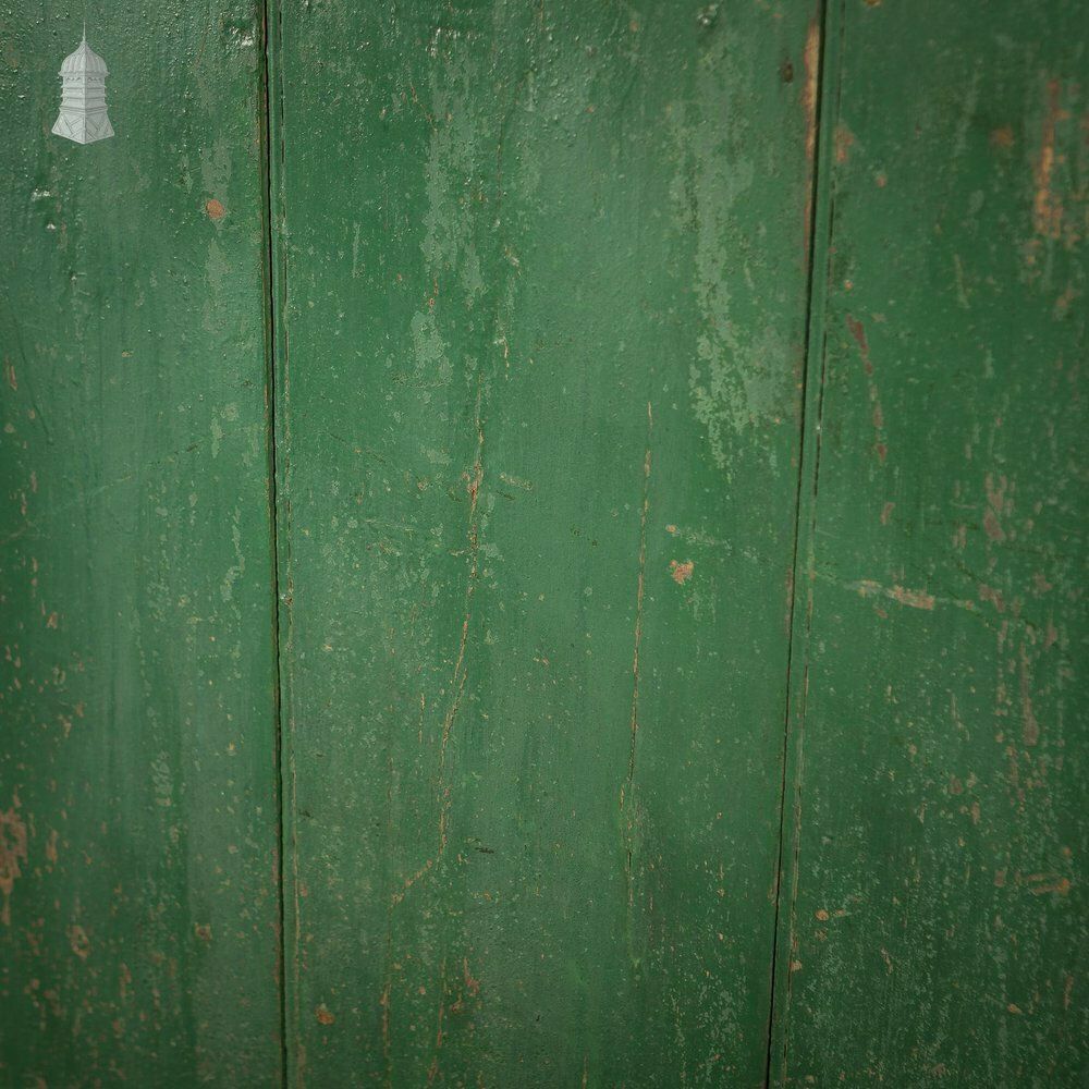 Small Georgian Green Painted Ledged And Braced Cottage Door photo buy
