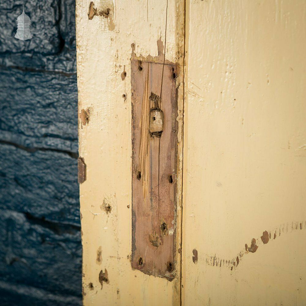 Cream Painted Ledged And Braced 19th C Cottage Door photo vintage