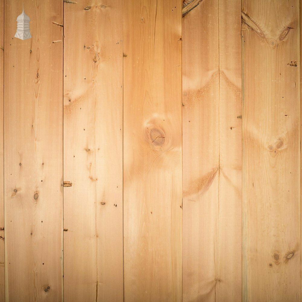 Batch Of 56 Square Metres Of 8.5" Wide Pine Floorboards Cut From Salvaged Victorian Ceiling Joists Planned On Both Sides photo vinterior