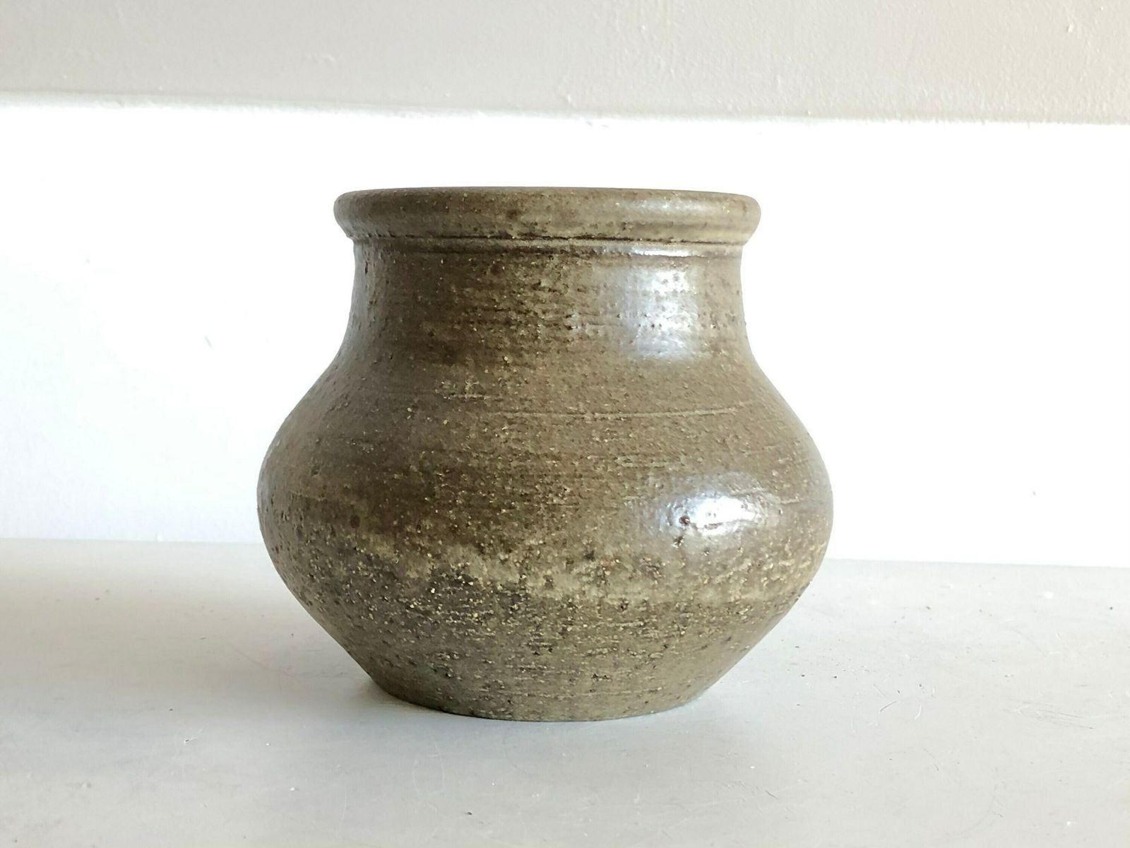 Rare Danish Mid Century Original Fine Art Ceramic Studio Vase Made By Hjalmar Møller, Svendborg photo vinterior