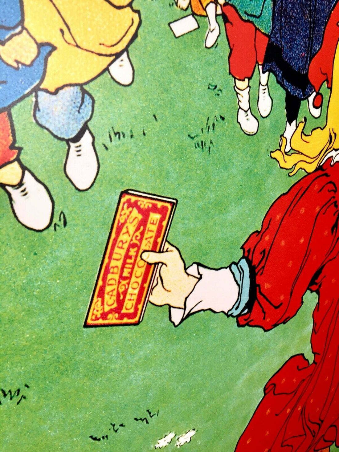 photo furniture Antique Advertising   Large 70s Cadburys Poster Salvaged From Bournville Factory