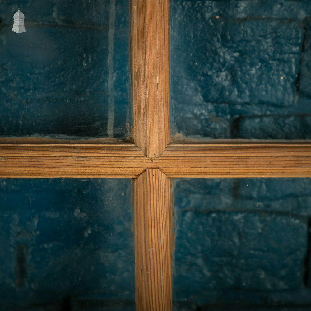 Half Glazed Door, 19th C Pitch Pine, 6 Over 2 Panel photo Home Fixtures