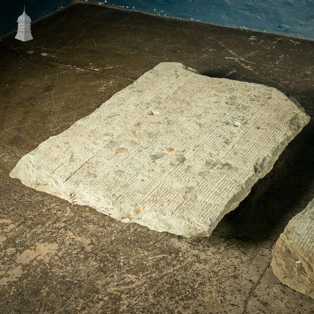 Batch Of 3 Large Riven Flagstones With Machined Face photo Home Fixtures