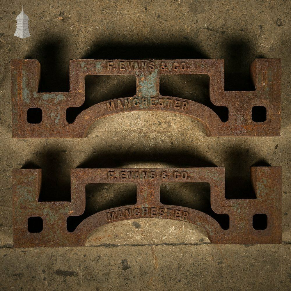 Pair Of Cast Iron Industrial Barrel Stands   F. Evans & Co. Manchester photo furniture