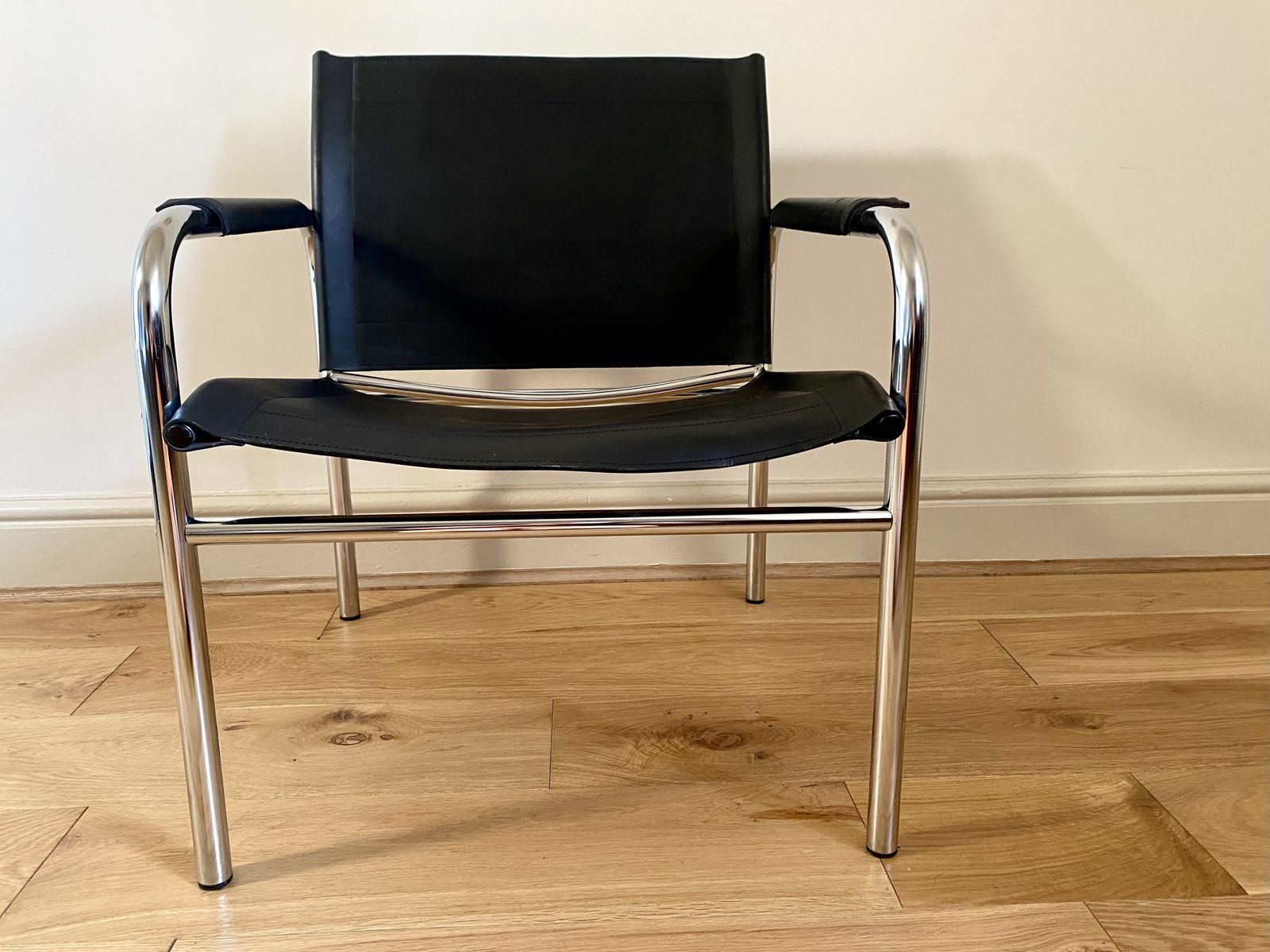 photo buy 1980s Scandinavian Ikea Tord Bjorklund Leather Klinte Chair | Mid Century Modern Black Leather & Chrome Armchair