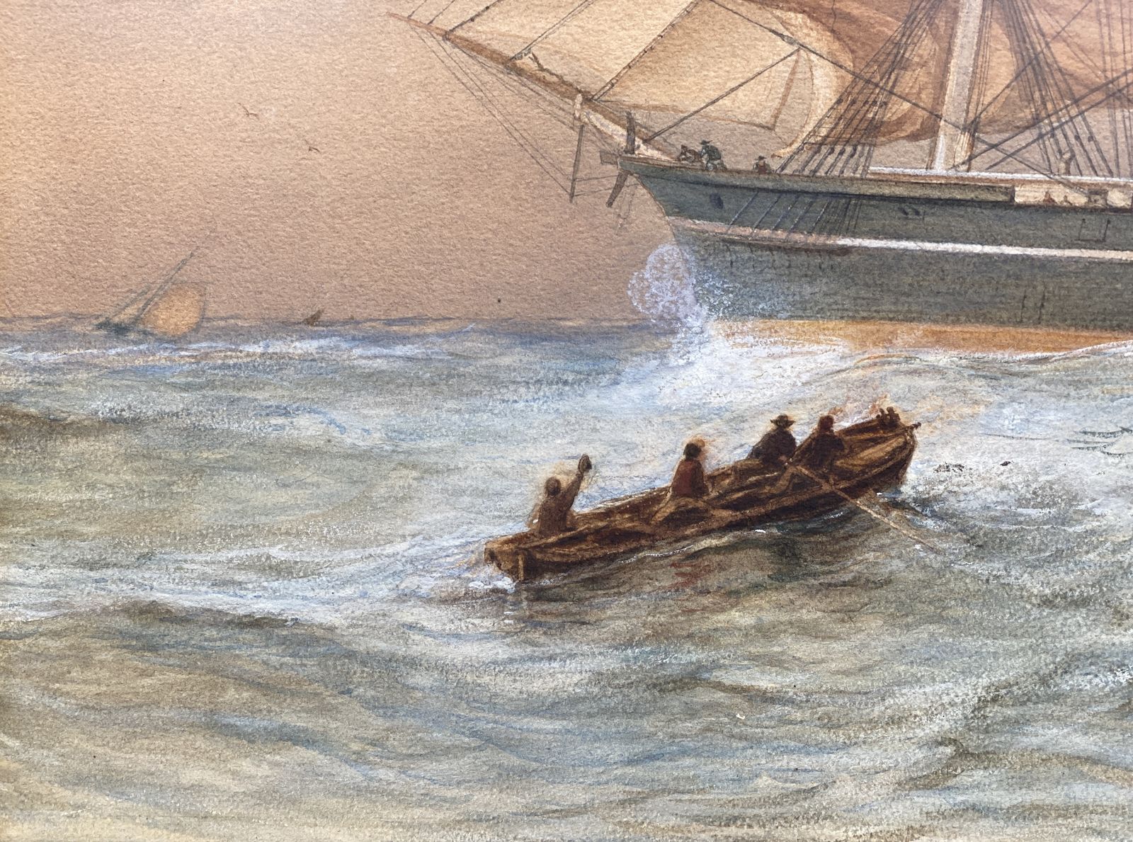 ‘Full Speed Ahead’ By Paul Jean Clays, Bruges 1819 – 1900 Brussels, Belgian Painter photo Art