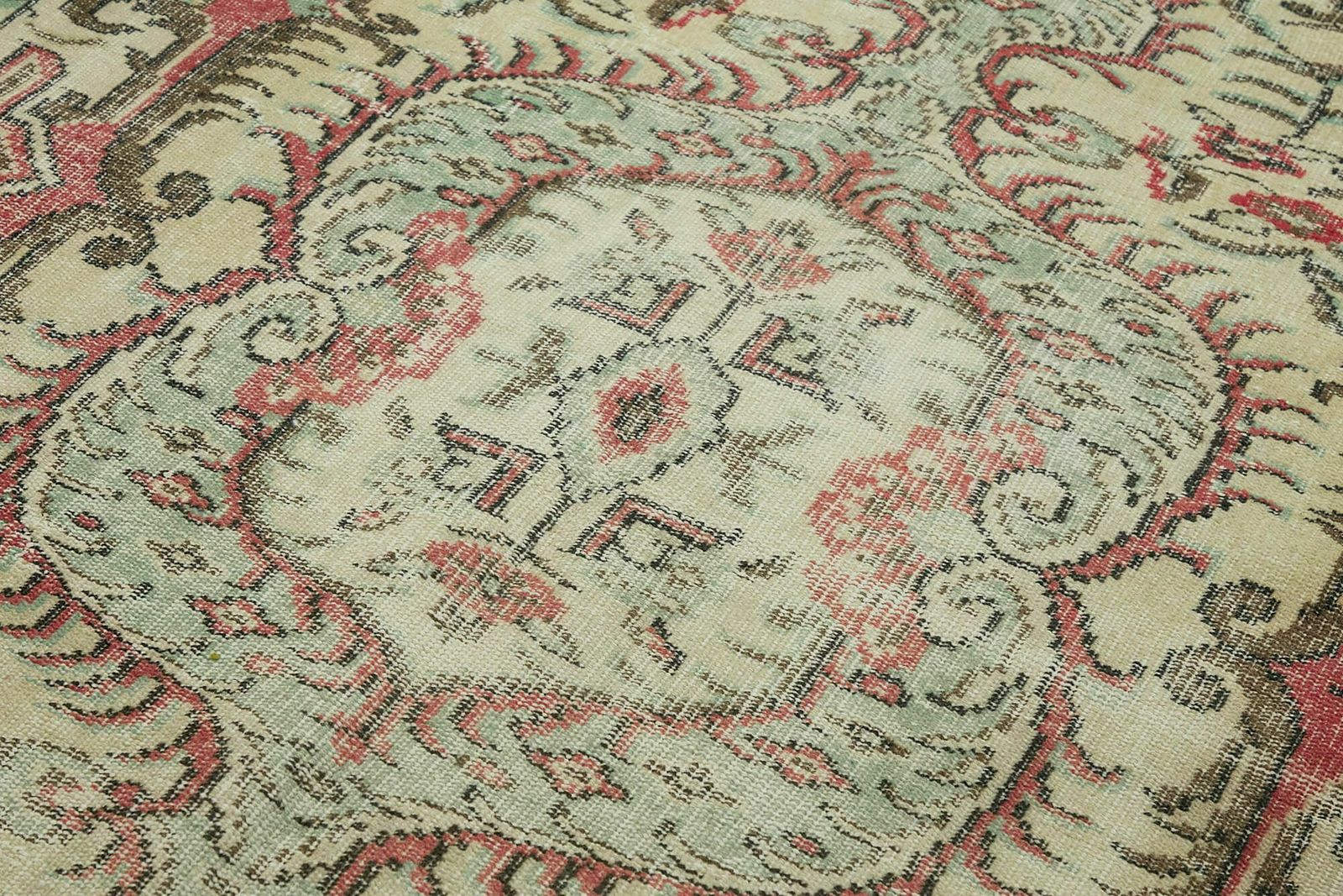 5x10 Beige Turkish Vintage Area Rug   44643 photo 806.0