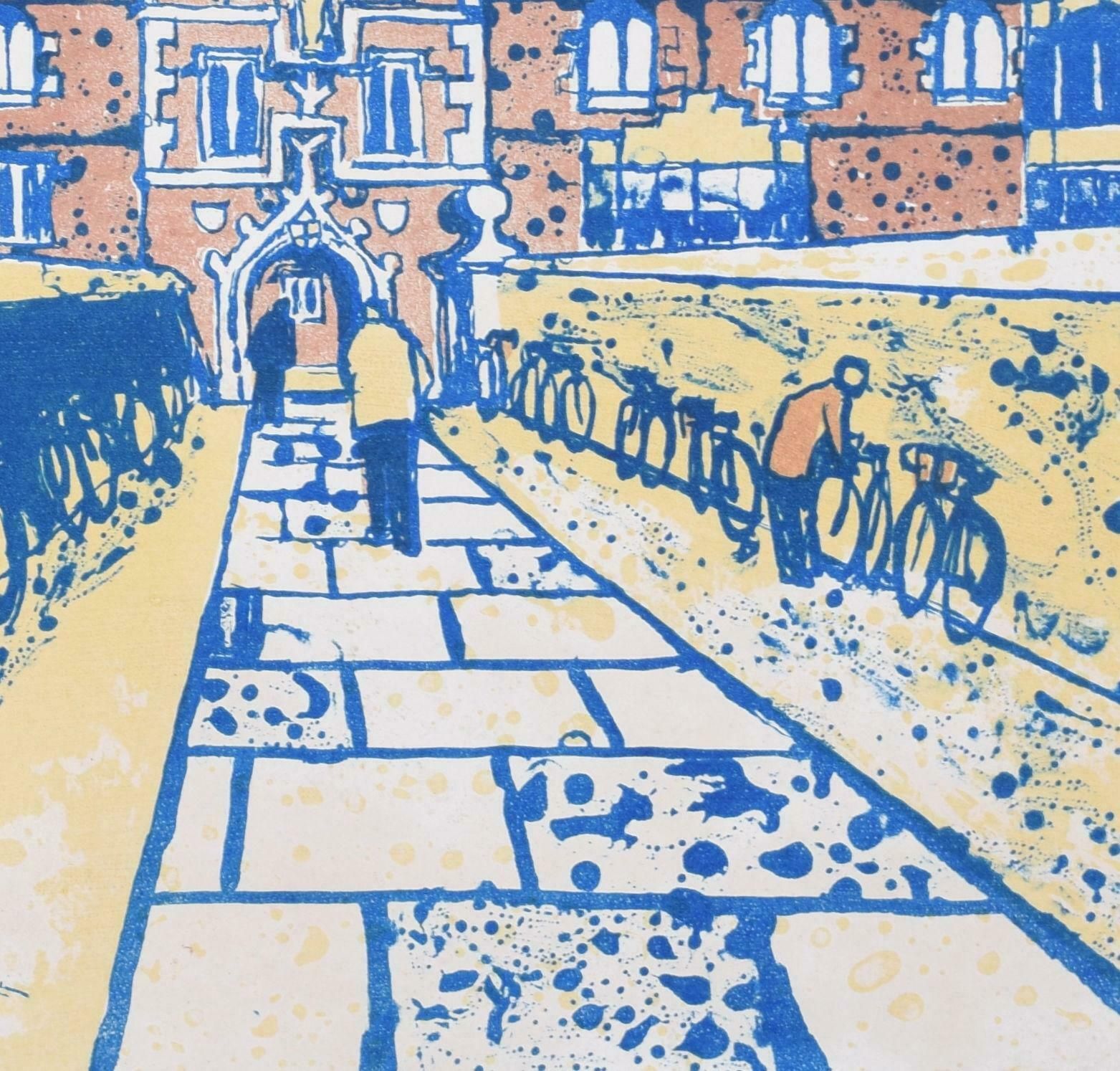 Jesus College, Cambridge Lithograph By Julian Trevelyan photo Art