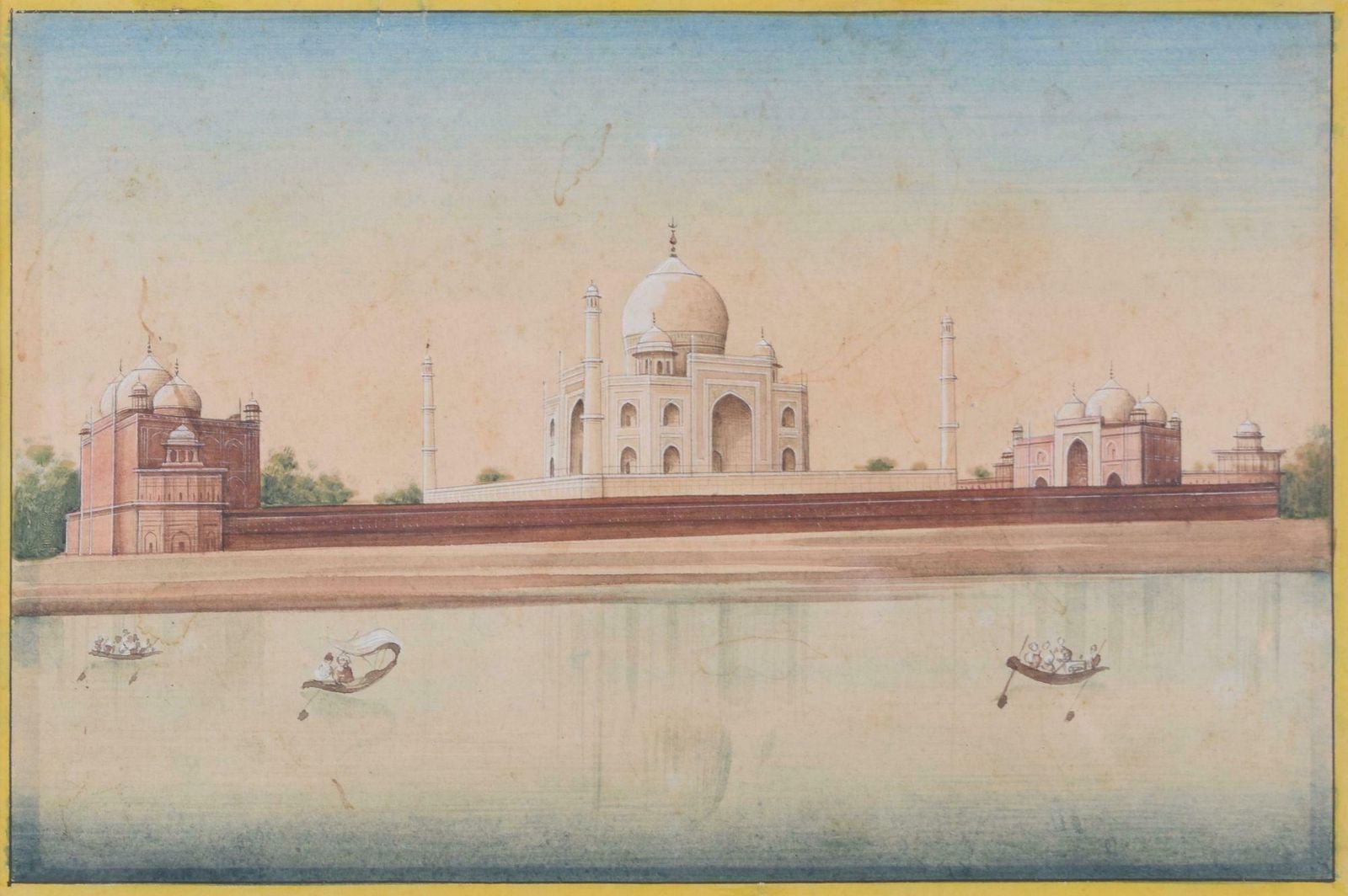 Taj Mahal, India Watercolour, Mid 20th Century