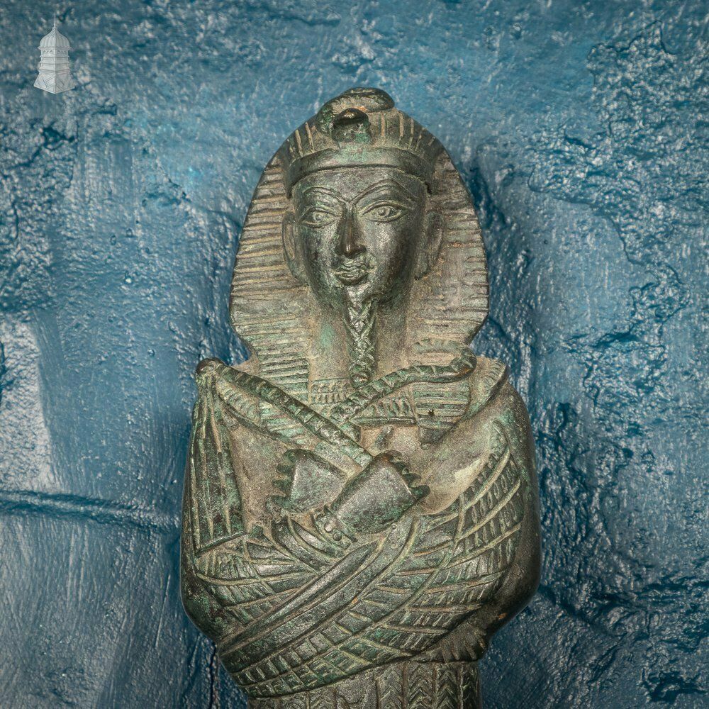 Bronze Georgian Wall Sconce With Egyptian Sarcophagus And Lion Head Details photo vintage