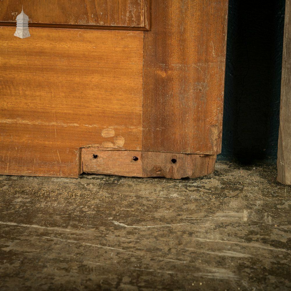 photo for sale Paneled Mahogany Internal Doors, Set Of 2, Early 20th C