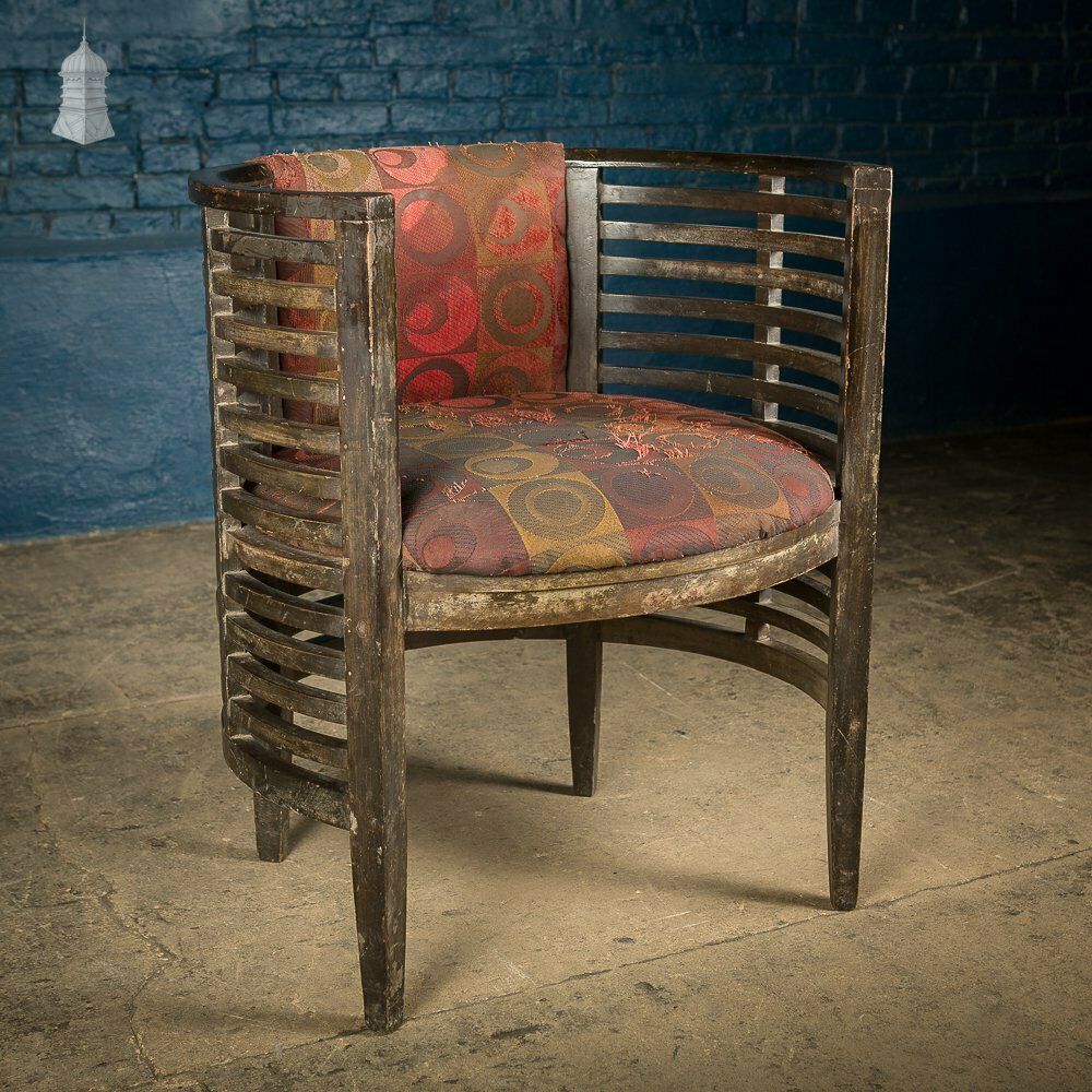 Art Deco Ebonised Tub Chairs From A Hotel In Bombay [No. 2]
