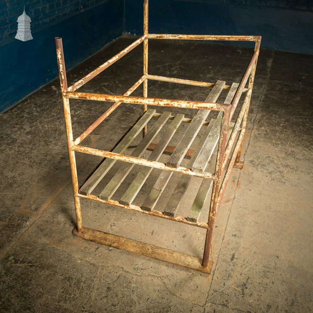 Metal Industrial Shelving Unit With Wooden Slats photo 300.0