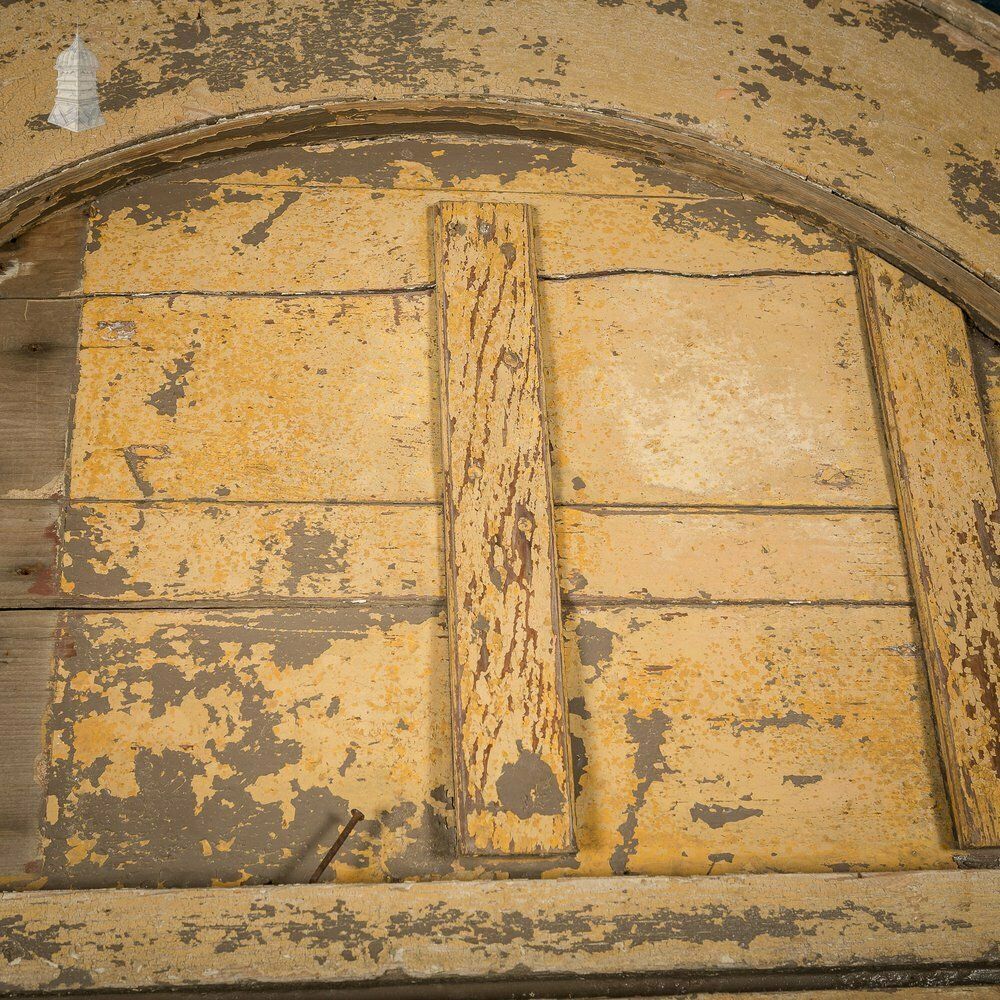 Large Georgian Arch Top Door Frame And Door With Distressed Paint Finish photo Home Fixtures