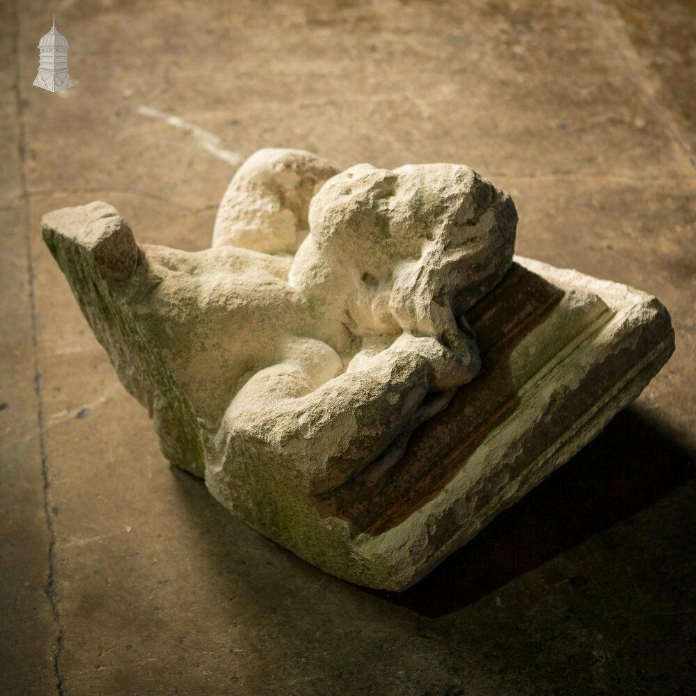 3600.0 Architectural 17th C Stone Cherub photo