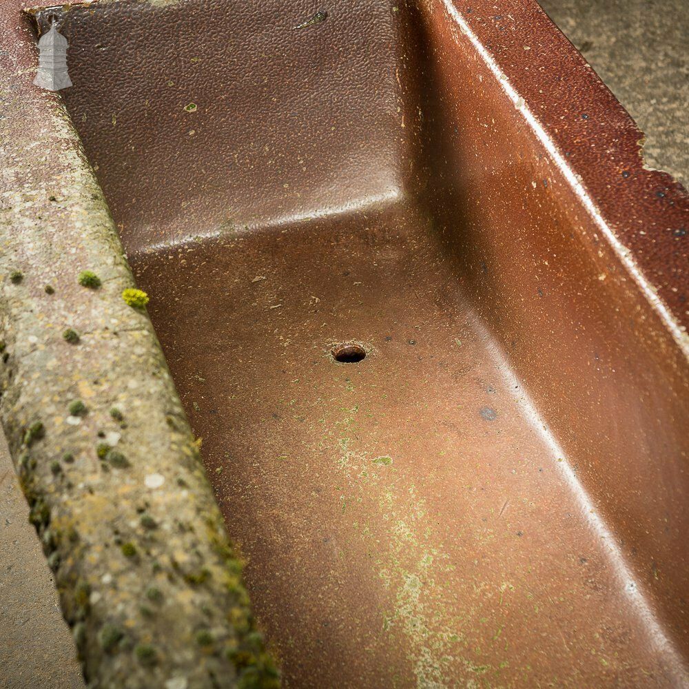 Large Salt Glazed Trough Planter By Farnley & Co photo Garden Decor