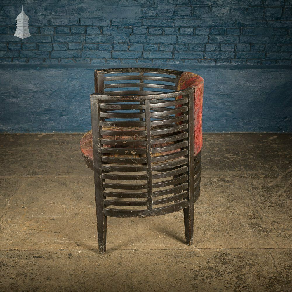 Art Deco Ebonised Tub Chair From A Hotel In Bombay [No. 5] photo Furniture