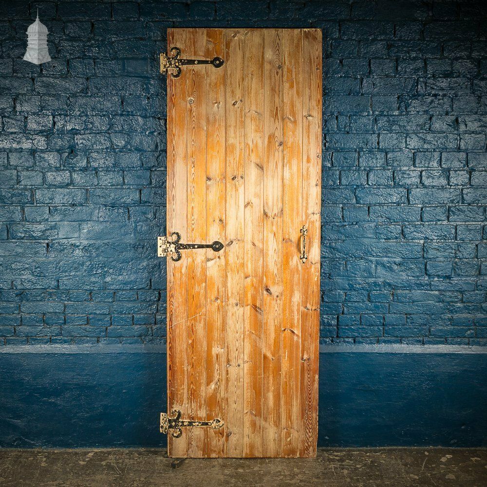 Stripped Pine Braced And Ledged Cottage Door