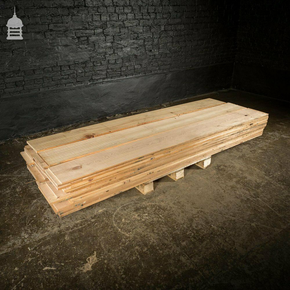30 Square Metres Of Pine Floorboard Wall Cladding Cut From Reclaimed Joists photo vintage