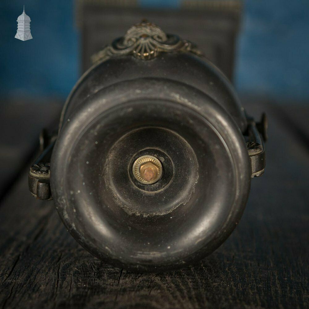 19th C Grand Tour Decorative Black Finish Bronze Mantle Piece Urn photo for sale