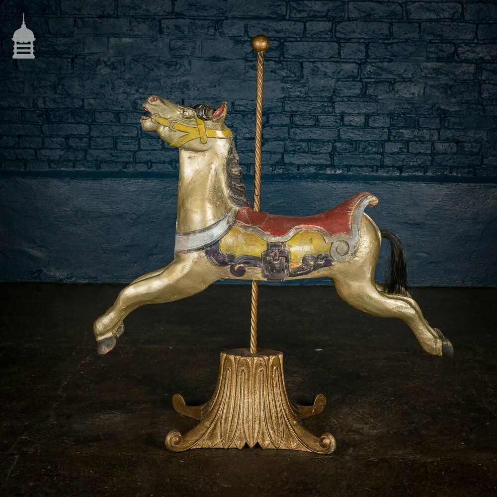 A Rare English 19th C Juvenile Carousel Galloper Horse By Anderson Of Bristol Circa 1890 No. 7 photo for sale