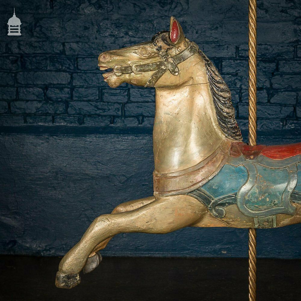 A Rare English 19th C Juvenile Carousel Galloper Horse By Anderson Of Bristol Circa 1890 No. 2 photo vintage