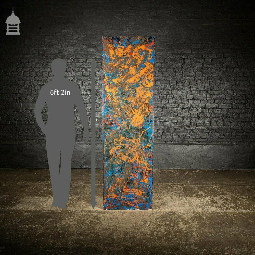 1940’s Metal Wwii Military Cabinet With Abstract Painted Finish No. 2