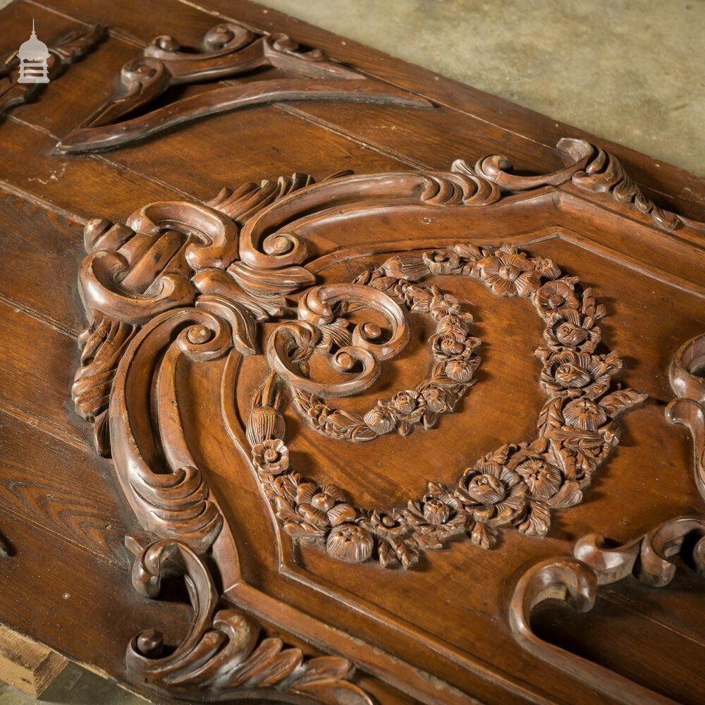 Set Of 5 Decorative 20th C Carved Wooden Panels photo buy