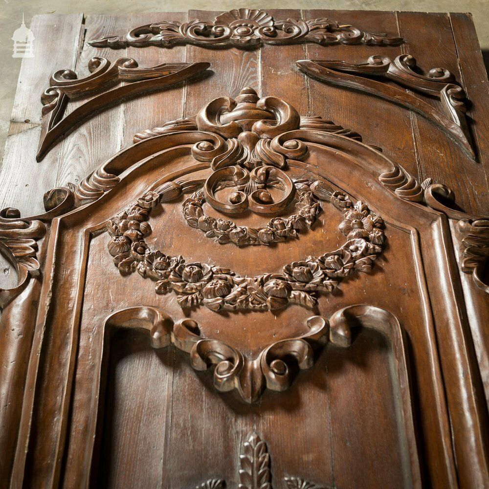 photo vinterior Set Of 5 Decorative 20th C Carved Wooden Panels