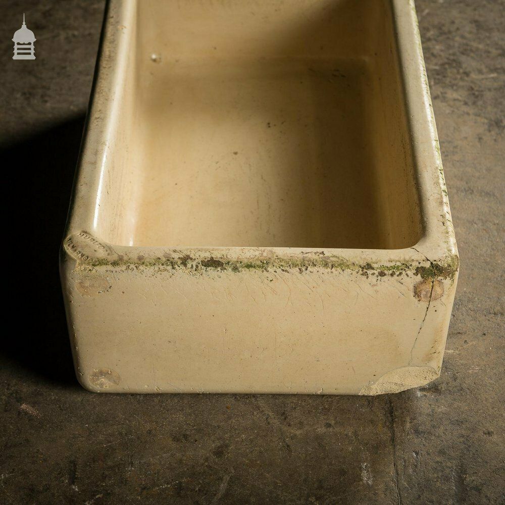 Cane Glazed Trough Stamped Hurlford By Kilmarnock With Worn Finish photo furniture